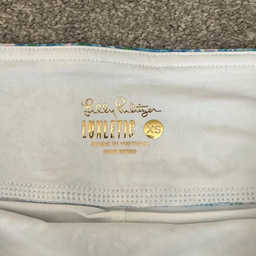 Lilly Pulitzer Vibrant Blue and Green Skort - Picture 2 of 5